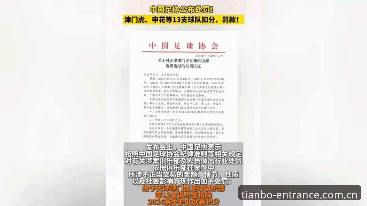中国足协第三批禁足名单完整解读：天博体育平台用户视角下的行业净化指南